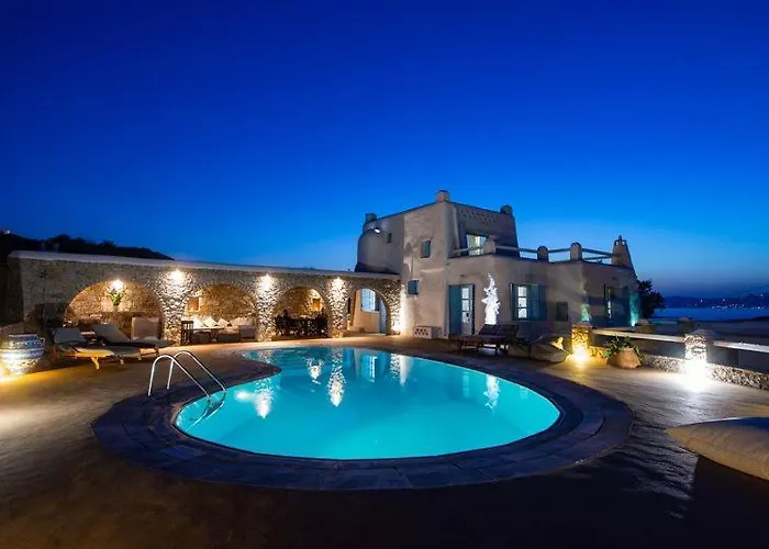 Aquileria Seaview Pool - Seven Bedrooms וילה Mykonos Town